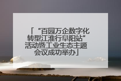“百园万企数字化转型江淮行阜阳站”活动暨工业生态主题会议成功举办