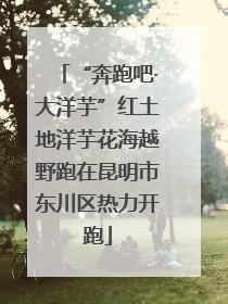 “奔跑吧·大洋芋”红土地洋芋花海越野跑在昆明市东川区热力开跑