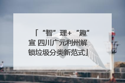 “智”理+“趣”宣 四川广元利州解锁垃圾分类新范式