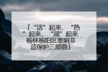 “活”起来、“热”起来、“潮”起来 榆林榆阳区奏响非遗保护三部曲