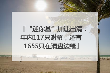 “迷你基”加速出清：年内117只谢幕，还有1655只在清盘边缘