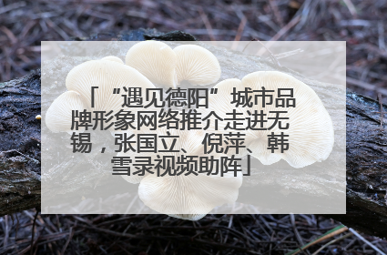 “遇见德阳”城市品牌形象网络推介走进无锡，张国立、倪萍、韩雪录视频助阵
