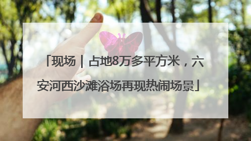 现场｜占地8万多平方米，六安河西沙滩浴场再现热闹场景
