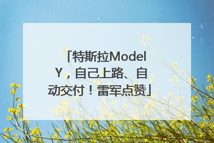 特斯拉Model Y，自己上路、自动交付！雷军点赞