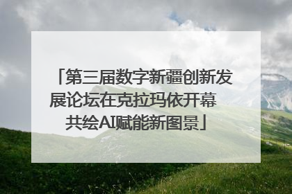 第三届数字新疆创新发展论坛在克拉玛依开幕 共绘AI赋能新图景