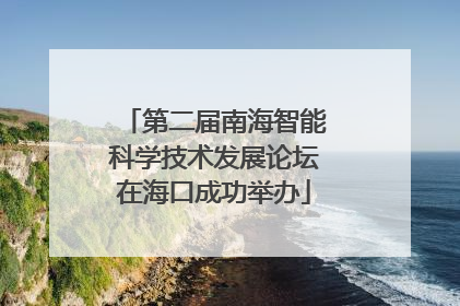 第二届南海智能科学技术发展论坛在海口成功举办