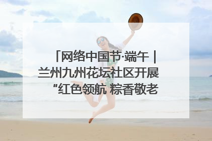 网络中国节·端午｜兰州九州花坛社区开展“红色领航 粽香敬老”端午主题活动