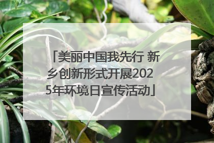 美丽中国我先行 新乡创新形式开展2025年环境日宣传活动
