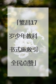 繁昌17岁少年教科书式施救引全民点赞