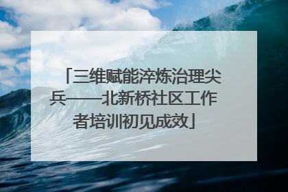 三维赋能淬炼治理尖兵——北新桥社区工作者培训初见成效