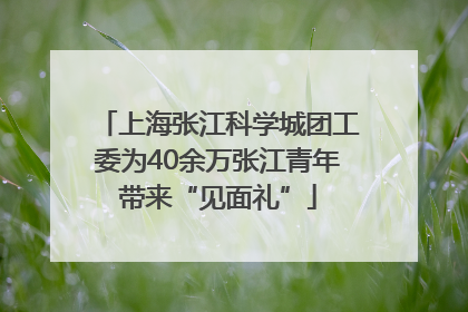 上海张江科学城团工委为40余万张江青年带来“见面礼”