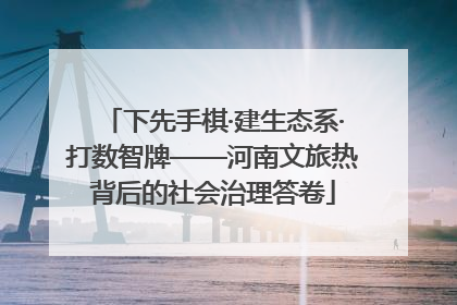 下先手棋·建生态系·打数智牌——河南文旅热背后的社会治理答卷