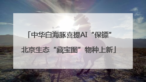 中华白海豚喜提AI“保镖” 北京生态“藏宝图”物种上新