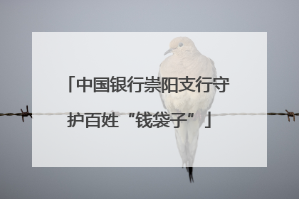 中国银行崇阳支行守护百姓“钱袋子”