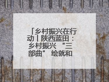 乡村振兴在行动丨陕西蓝田：乡村振兴 “三部曲” 绘就和美乡村新画卷