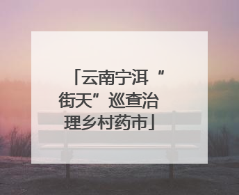 云南宁洱“街天”巡查治理乡村药市