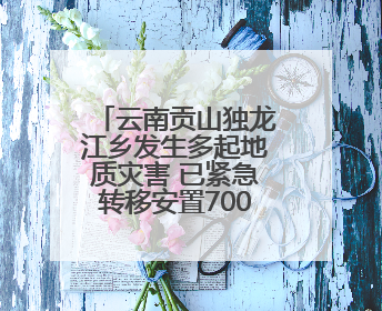 云南贡山独龙江乡发生多起地质灾害 已紧急转移安置700余人