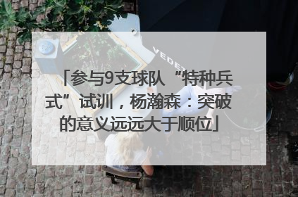 参与9支球队“特种兵式”试训，杨瀚森：突破的意义远远大于顺位