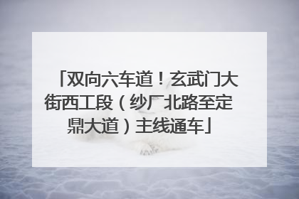 双向六车道！玄武门大街西工段（纱厂北路至定鼎大道）主线通车