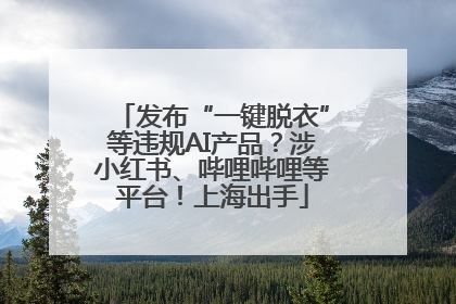发布“一键脱衣”等违规AI产品？涉小红书、哔哩哔哩等平台！上海出手