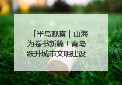 半岛观察｜山海为卷书新篇！青岛跃升城市文明建设“新航线”
