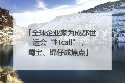 全球企业家为成都世运会“打call”，蜀宝、锦仔成焦点