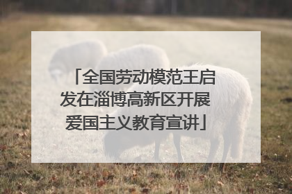 全国劳动模范王启发在淄博高新区开展爱国主义教育宣讲