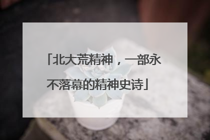 北大荒精神，一部永不落幕的精神史诗