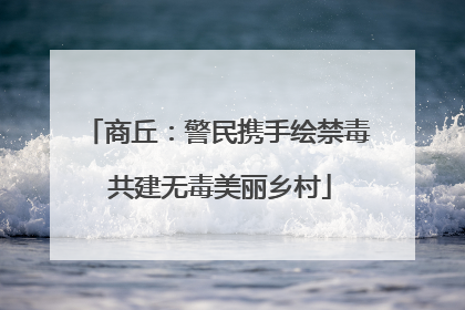商丘：警民携手绘禁毒 共建无毒美丽乡村