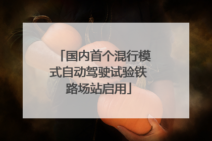 国内首个混行模式自动驾驶试验铁路场站启用