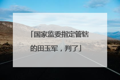 国家监委指定管辖的田玉军，判了