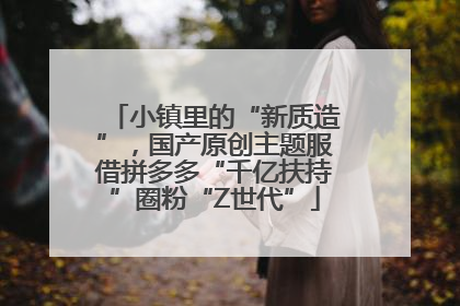 小镇里的“新质造”，国产原创主题服借拼多多“千亿扶持”圈粉“Z世代”