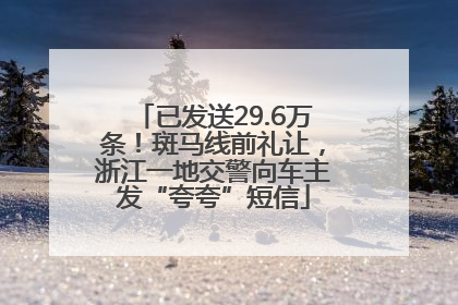 已发送29.6万条！斑马线前礼让，浙江一地交警向车主发“夸夸”短信