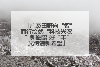 广袤田野向“智”而行绘就“科技兴农”新图景 好“丰”光传递新希望