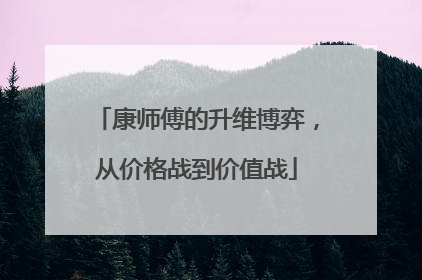康师傅的升维博弈，从价格战到价值战