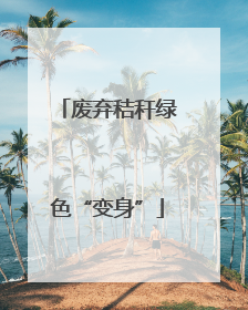 废弃秸秆绿色“变身”