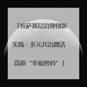 拉萨基层治理创新实践：多元共治激活高原“幸福密码”