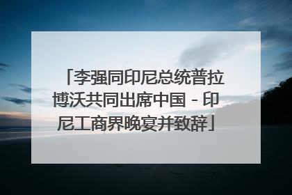 李强同印尼总统普拉博沃共同出席中国－印尼工商界晚宴并致辞