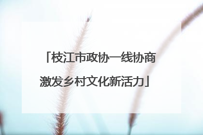 枝江市政协一线协商激发乡村文化新活力