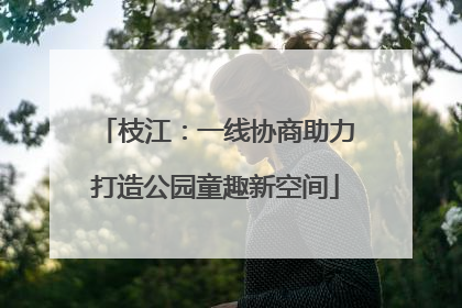 枝江：一线协商助力打造公园童趣新空间