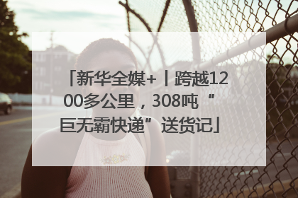 新华全媒+丨跨越1200多公里，308吨“巨无霸快递”送货记