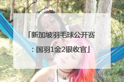 新加坡羽毛球公开赛：国羽1金2银收官