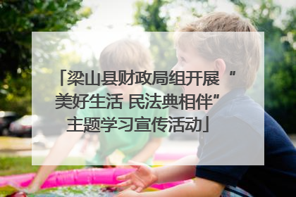 梁山县财政局组开展“美好生活 民法典相伴”主题学习宣传活动