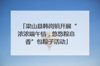 梁山县韩岗镇开展“浓浓端午情，悠悠粽意香”包粽子活动