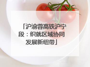 沪渝蓉高铁沪宁段：织就区域协同发展新纽带