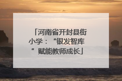 河南省开封县街小学：“银发智库”赋能教师成长