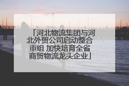 河北物流集团与河北外贸公司启动整合重组 加快培育全省商贸物流龙头企业