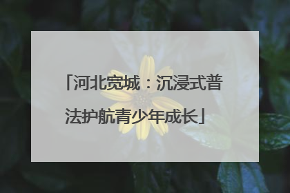 河北宽城：沉浸式普法护航青少年成长
