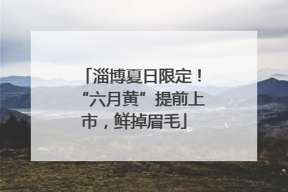 淄博夏日限定！“六月黄”提前上市，鲜掉眉毛