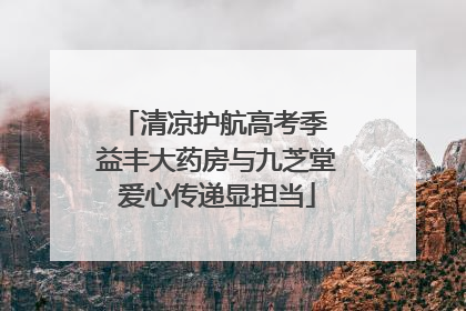 清凉护航高考季 益丰大药房与九芝堂爱心传递显担当
